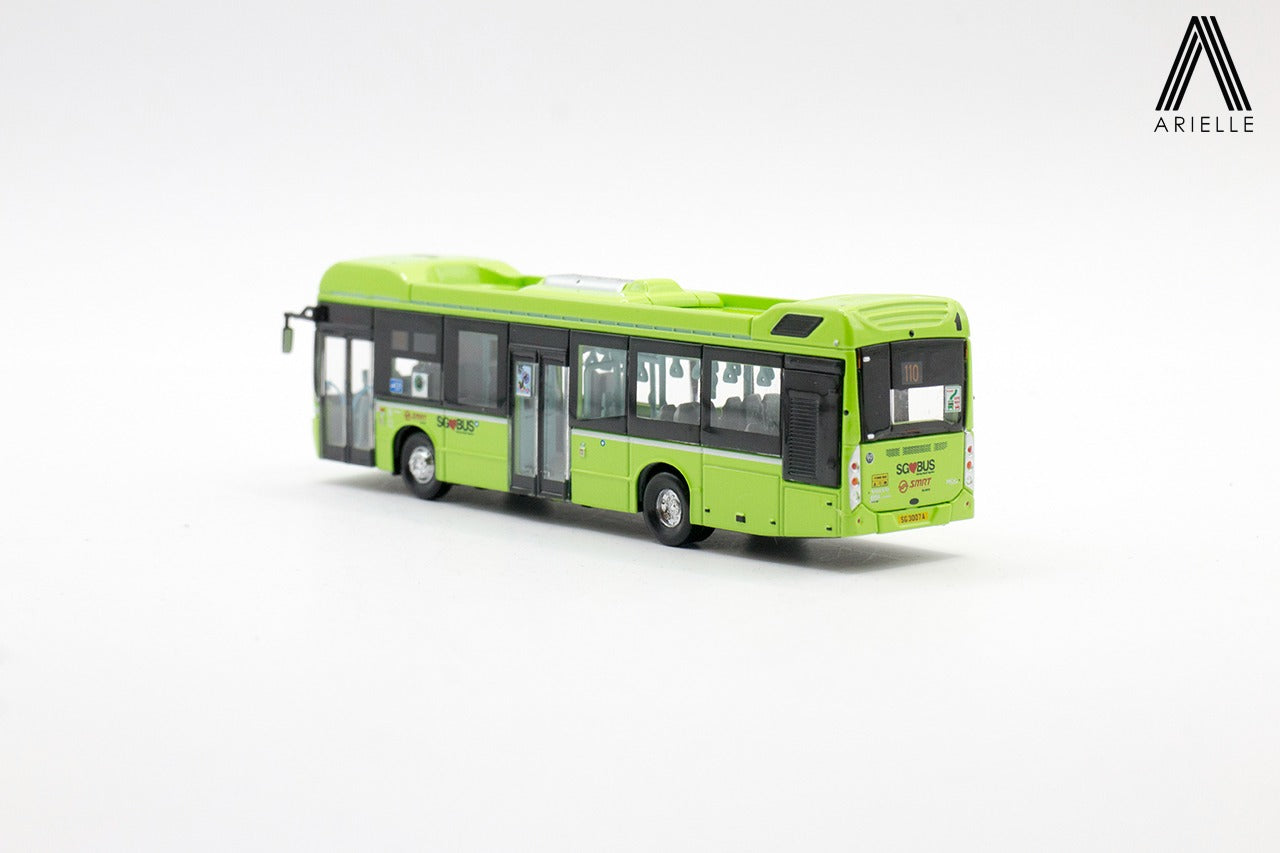 Singapore Bus - Volvo B5LH - Lush Green SMRT Buses Svc. 110