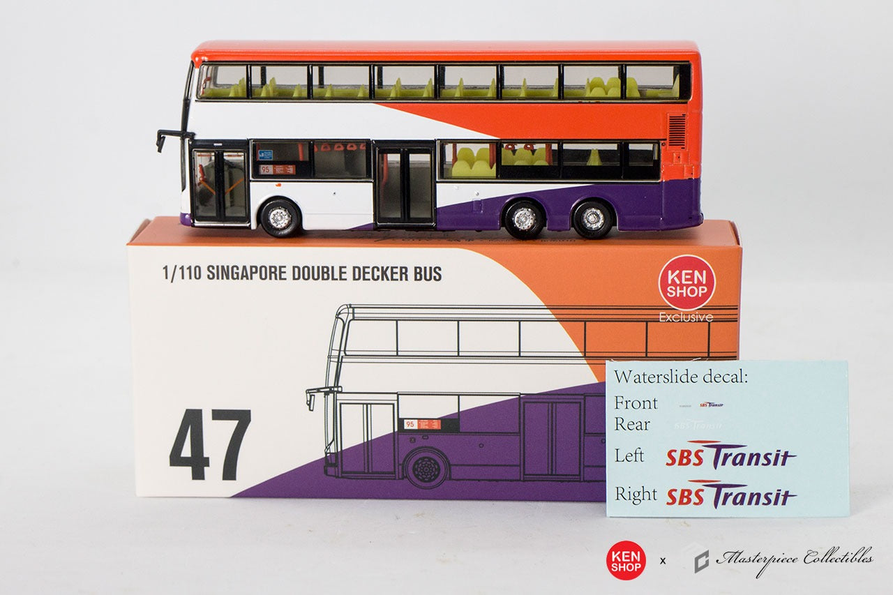 Double Decker Bus, Purple - Svc.95