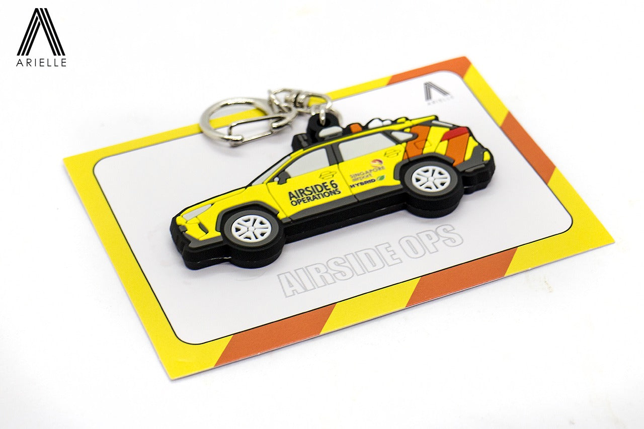 Singapore Airport Airside Operations Vehicle Keychain (RAV4)