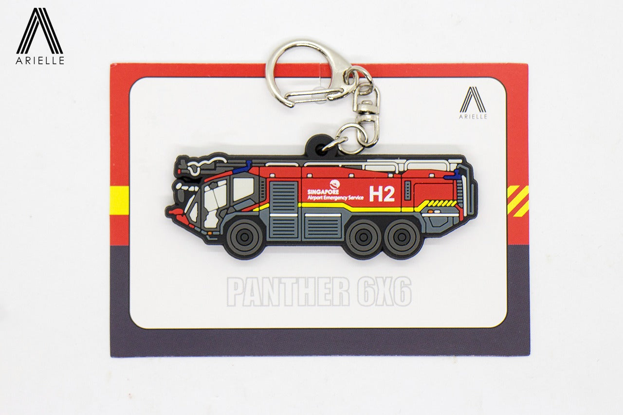 Singapore Airport Aircraft Rescue and Fire Fighting Airport Crash Tender Keychain