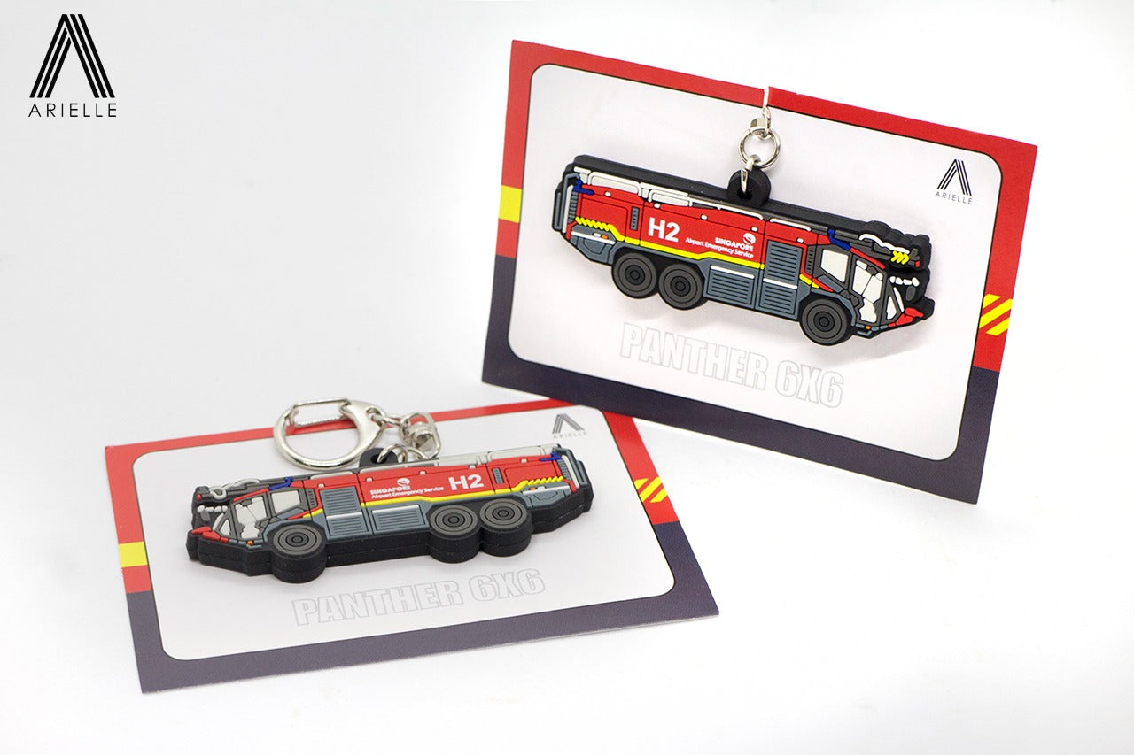 Singapore Airport Aircraft Rescue and Fire Fighting Airport Crash Tender Keychain