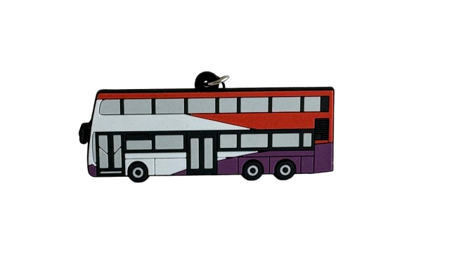 Singapore Bus Keychain - B9TL