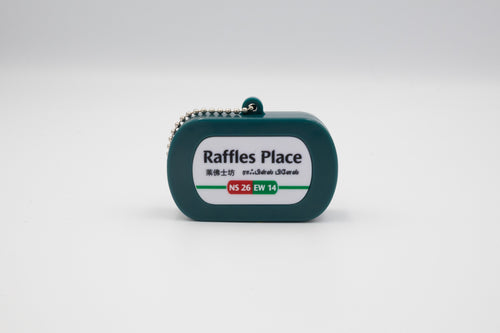 Singapore MRT Station Sound Keychain - Raffles Place EW14