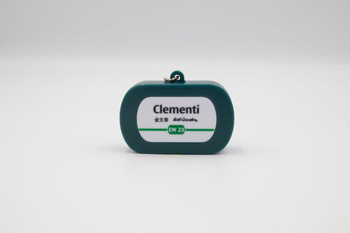 Singapore MRT Station Sound Keychain - Clementi EW23