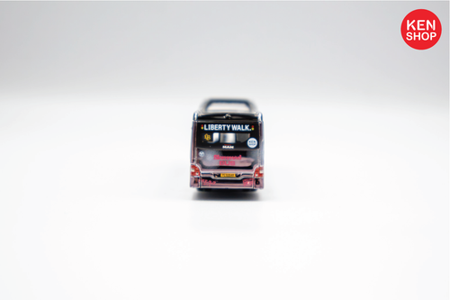 Liberty Walk (LBWK) × KenShop MAN A22 Collectible Bus Set – Pink & Black