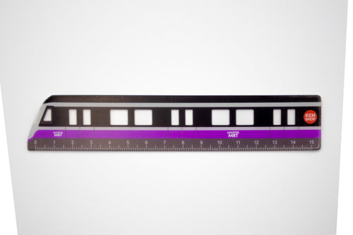 Acrylic Ruler - Singapore MRT C851E NEL