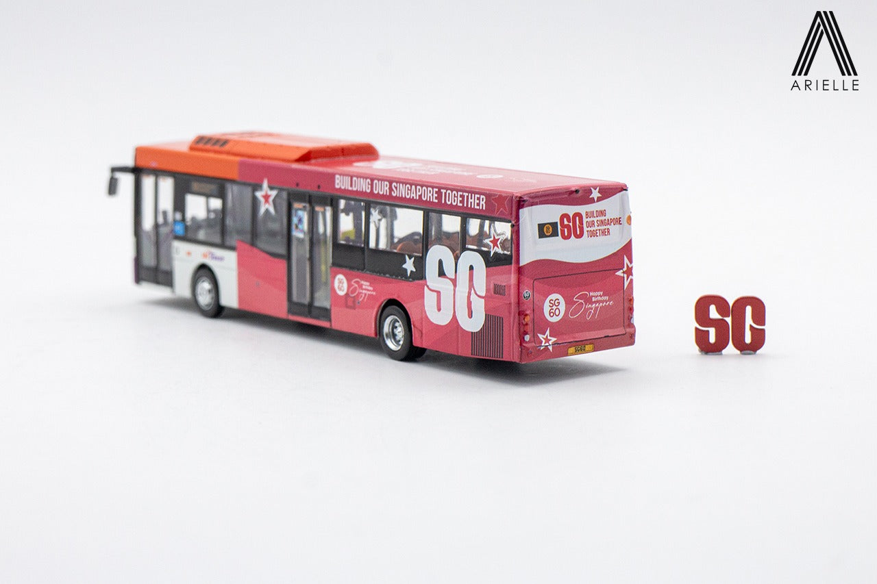 Singapore Bus - Scania K230UB - SBST Moove Media SG60 National Day Campaign