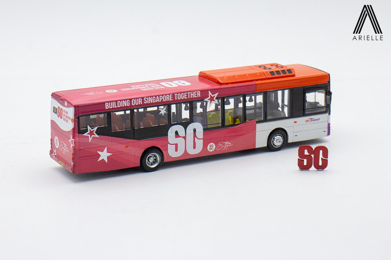 Singapore Bus - Scania K230UB - SBST Moove Media SG60 National Day Campaign