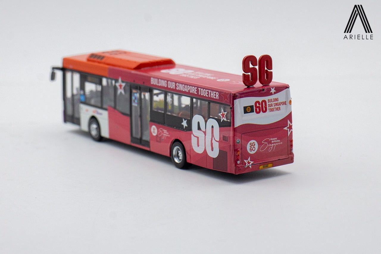 Singapore Bus - Scania K230UB - SBST Moove Media SG60 National Day Campaign